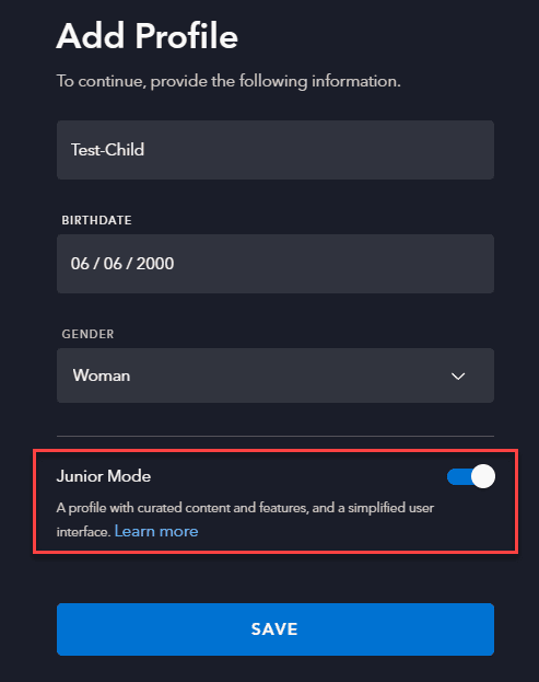 Disney Plus Junior Mode